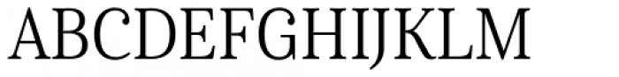Cabrito Serif Condensed Regular Font UPPERCASE