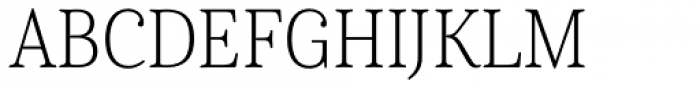 Cabrito Serif Condensed Thin Font UPPERCASE