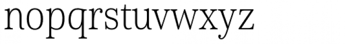 Cabrito Serif Condensed Thin Font LOWERCASE