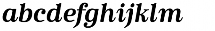 Cabrito Serif Extended Black Italic Font LOWERCASE