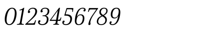 Cabrito Serif Extended Regular Italic Font OTHER CHARS