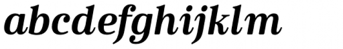 Cabrito Serif Norm Black Italic Font LOWERCASE