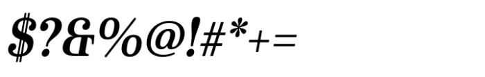 Cabrito Serif Norm Bold Italic Font OTHER CHARS