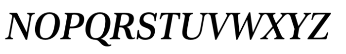 Cabrito Serif Norm Bold Italic Font UPPERCASE