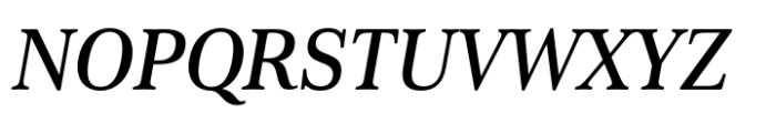 Cabrito Serif Norm Demi Italic Font UPPERCASE