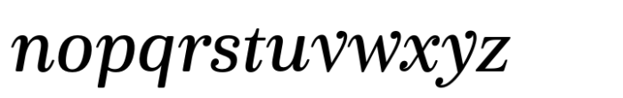 Cabrito Serif Norm Demi Italic Font LOWERCASE