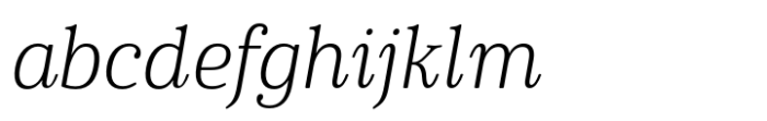 Cabrito Serif Norm Light Italic FONT