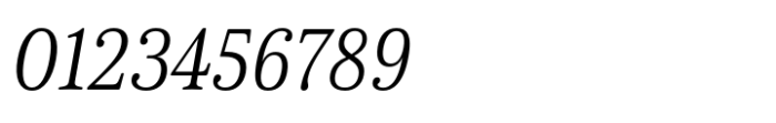 Cabrito Serif Norm Regular Italic Font OTHER CHARS