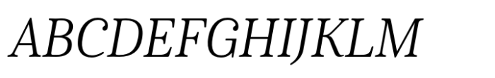 Cabrito Serif Norm Regular Italic Font UPPERCASE