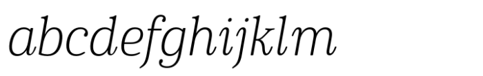 Cabrito Serif Norm Thin Italic FONT