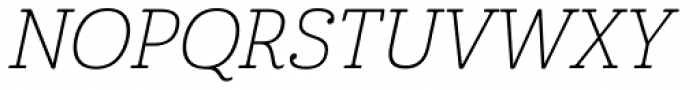 Cabrito Thin Italic Font UPPERCASE