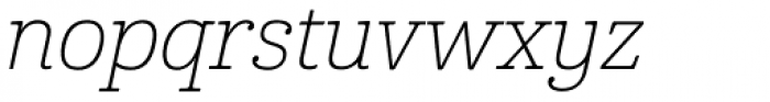 Cabrito Thin Italic Font LOWERCASE