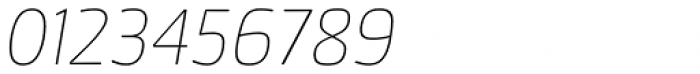 Cachet Pro Thin Italic Font OTHER CHARS