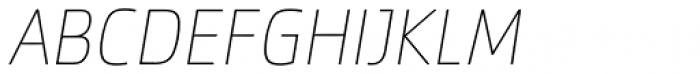 Cachet Pro Thin Italic Font UPPERCASE