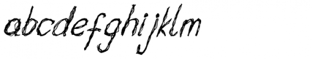 Cack-handed Black Italic Font LOWERCASE