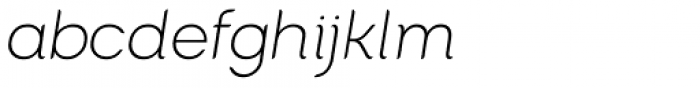 Cacko Italic Thin Font LOWERCASE