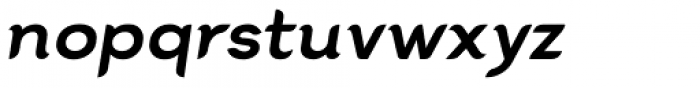 Cacko Italic Ultra Font LOWERCASE