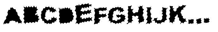 Cactus Picture Font UPPERCASE