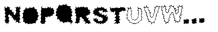 Cactus Picture Font UPPERCASE