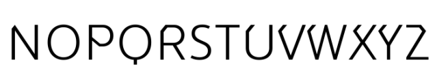 Cad Light Font UPPERCASE
