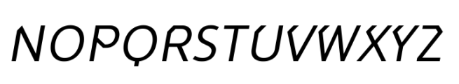 Cad Regular Oblique Font UPPERCASE