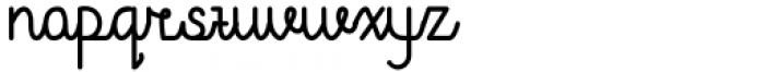Cadancy Regular Font LOWERCASE