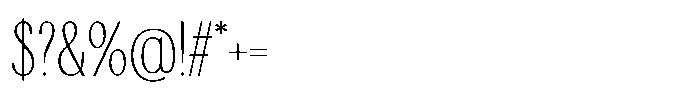 Cadence Demi Serif Font OTHER CHARS