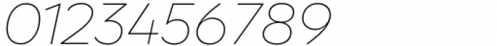 Cadiz Thin Italic Font OTHER CHARS
