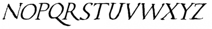 Caerphilly Italic Font UPPERCASE