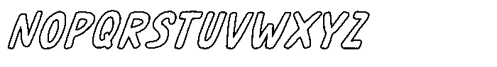Cafelia Doppio Font Duo Cafelia Doppio Ouline2 Oblique Font UPPERCASE