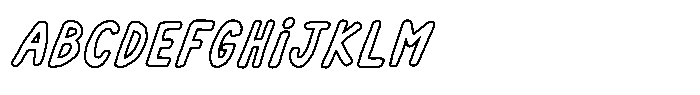 Cafelia Doppio Font Duo Cafelia Doppio Ouline2 Oblique FONT