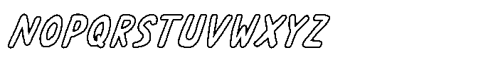 Cafelia Doppio Font Duo Cafelia Doppio Ouline2 Oblique Font LOWERCASE
