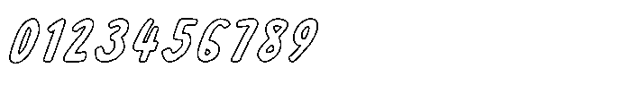 Cafelia Doppio Font Duo Cafelia Doppio Outline1 Oblique Font OTHER CHARS
