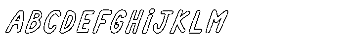 Cafelia Doppio Font Duo Cafelia Doppio Outline1 Oblique FONT