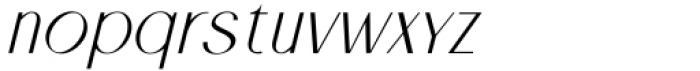 Cafgone Oblique Font LOWERCASE