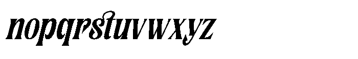 Cahileros Italic Font LOWERCASE