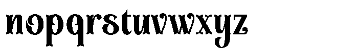 Cahyper Regular Font LOWERCASE