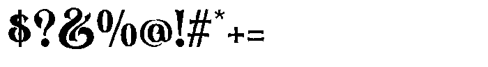 Cahyper Rough Font OTHER CHARS