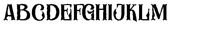 Cahyper Rough Font UPPERCASE