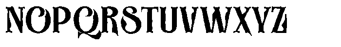 Cahyper Rough Font UPPERCASE
