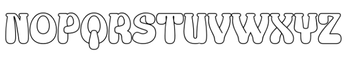 Cailane Outline Font UPPERCASE