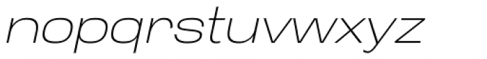 Cairoli Classic Extended Thin Italic Font LOWERCASE