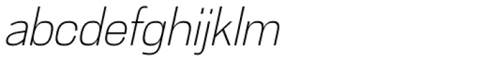 Cairoli Classic Thin Italic Font LOWERCASE