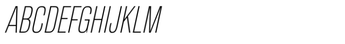 Cairoli Now Condensed Thin Italic Font UPPERCASE