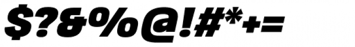Cairoli Now  Heavy Italic Font OTHER CHARS