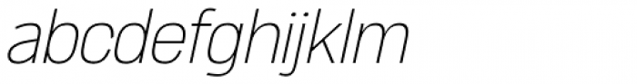 Cairoli Now  Thin Italic Font LOWERCASE