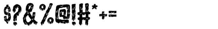 Cake Zombie Halloween Font OTHER CHARS