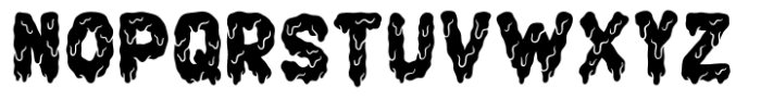 Cake Zombie Halloween Font UPPERCASE