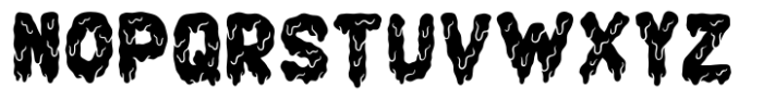 Cake Zombie Halloween Font LOWERCASE
