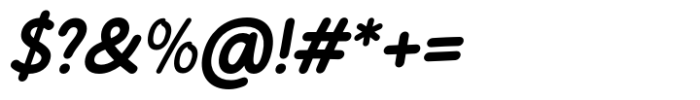 Cakerolli Bold Italic Font OTHER CHARS